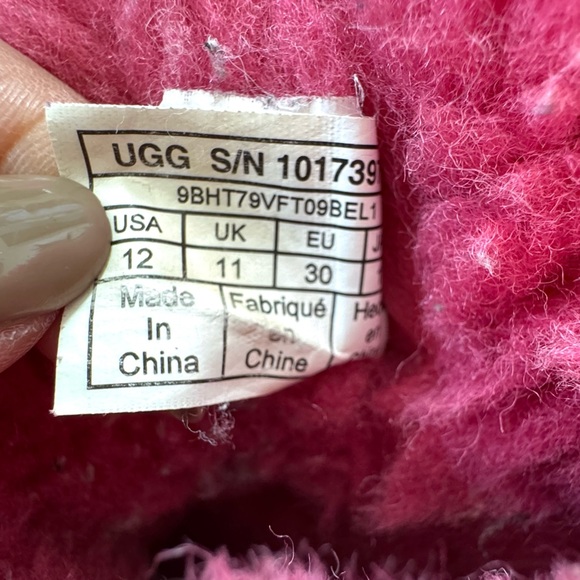 Ugg Mini Pink Bailey Bow II Little Kids Sz 12 - Picture 6 of 9